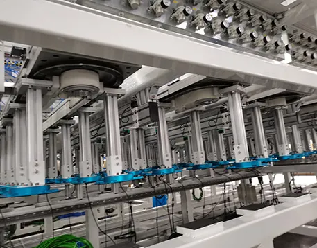 Heben des gebogenen Leitsystems Förderungslinie Innovation innovativ