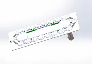 elliptische Bodenplattenkette ， Ringschiene 468,18/1t ， Mediumlast