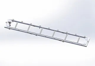 rechteckige Profilkette ， Ringschiene 351, 20/6t ， Lichtlast