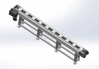 Kettenförderlinie ， Länge: 0,5-50 m ， Mehrkettenförderer ， Lastlager: 1-30 kg